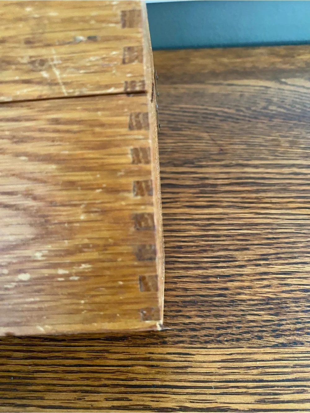 Vintage Globe Wernicke Wood Recipe Box, File Box, Card Box - Farmhouse Kitchen